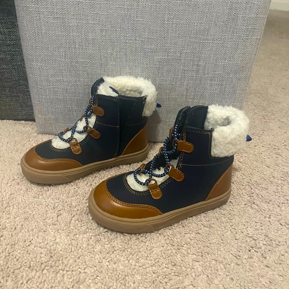 Toddler | Canvas | Sherpa-Trim | High-Top | Sneaker | Boot